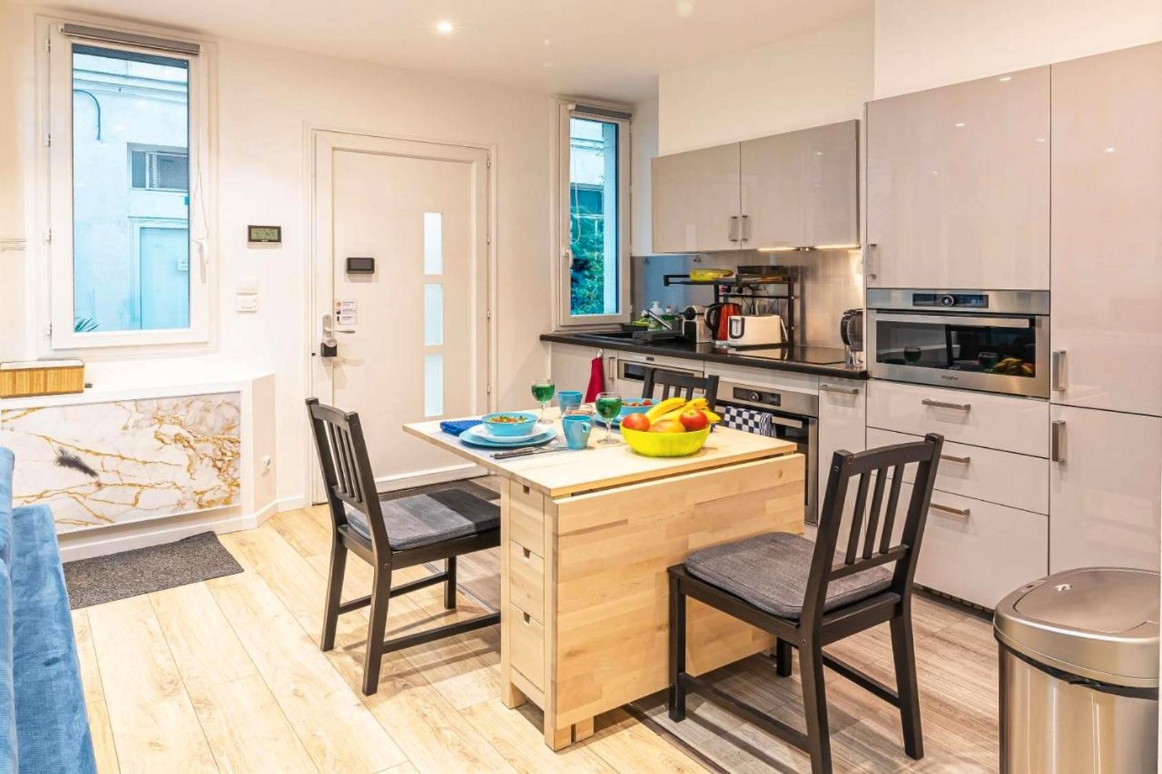 Cocina de Piso de alquiler en  Valencia Capital con Calefacción, Amueblado y TV