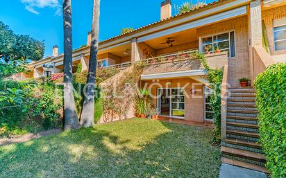 Exterior view of Single-family semi-detached for sale in Alicante / Alacant  with Air Conditioner, Heating and Private garden