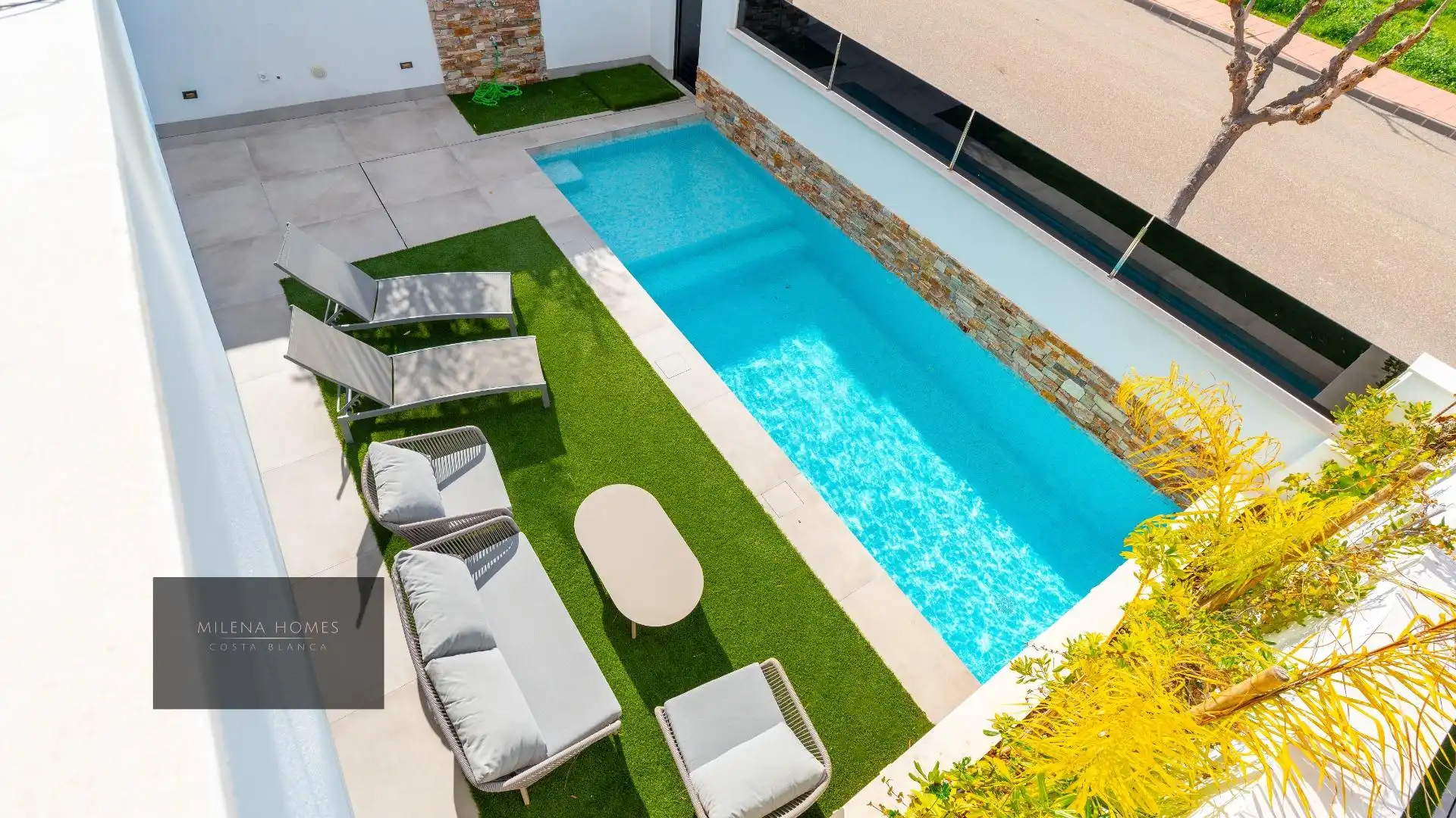 Piscina de Casa o xalet en venda en San Javier amb Aire condicionat, Calefacció i Jardí privat