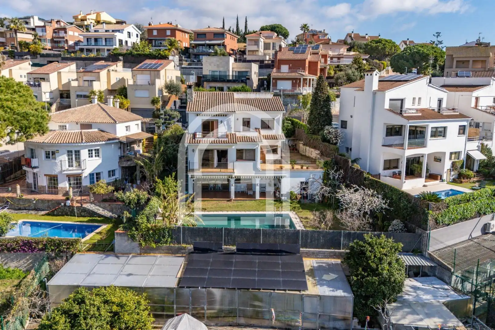 Vista exterior de Casa o chalet en venta en Teià con Calefacción, Jardín privado y Terraza