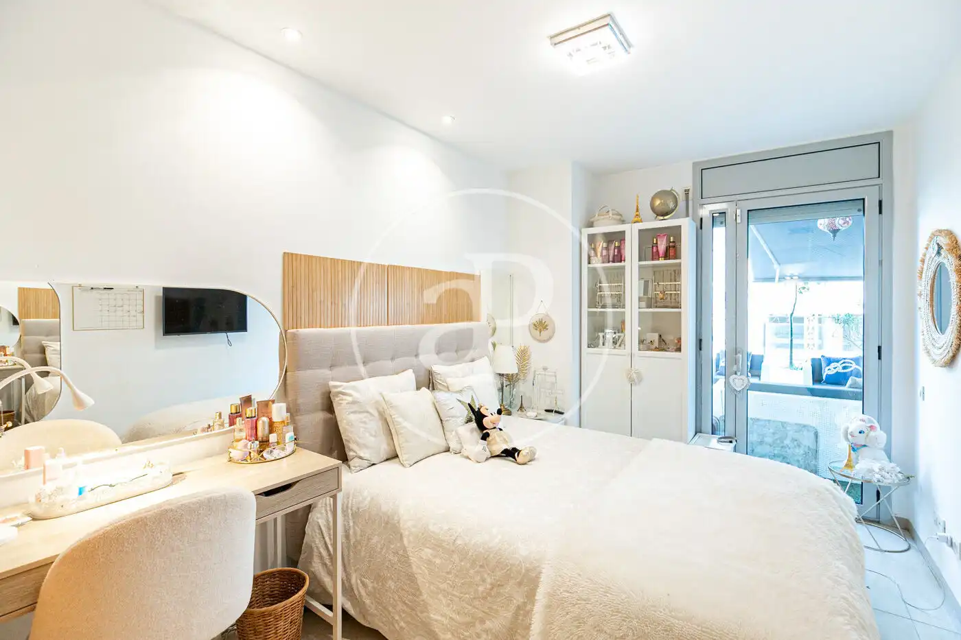 Bedroom of Flat for rent in Badalona  with Air Conditioner, Heating and Terrace