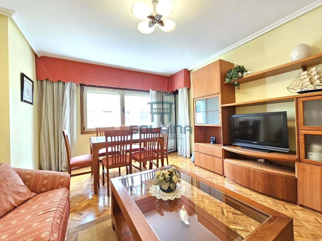 Living room of Flat for sale in Ourense Capital   with Heating, Storage room and Furnished