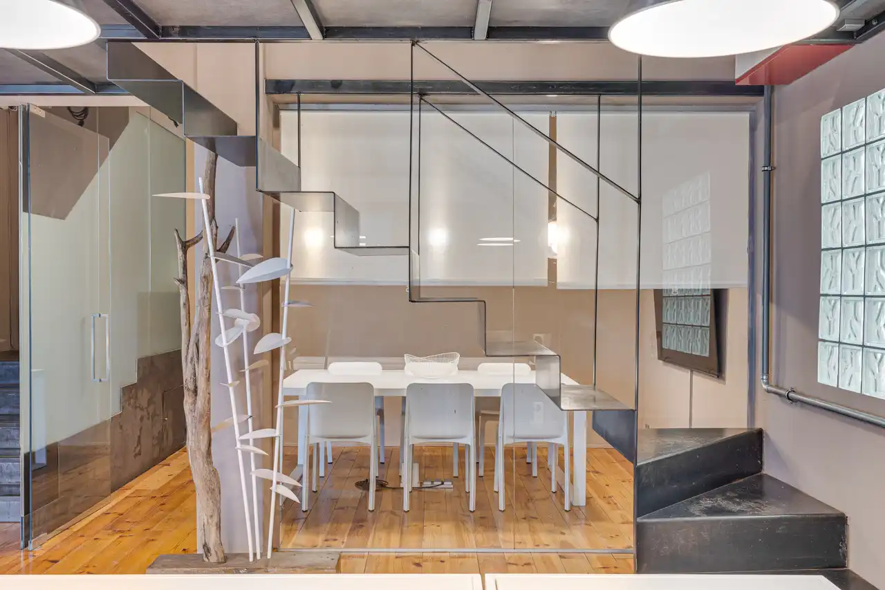 Esszimmer von Büro zur Miete in Barcelona mit Klimaanlage, Heizung und Terrasse