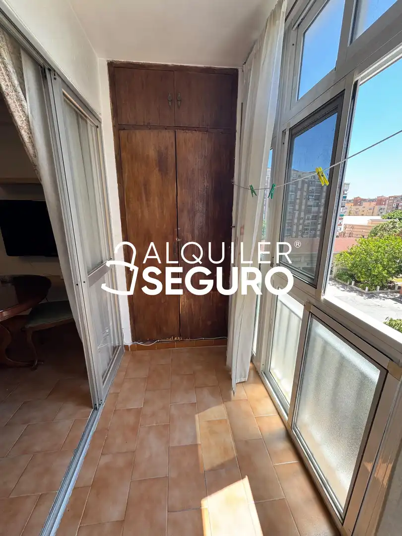 Balcony of Flat for rent in Málaga  with Furnished