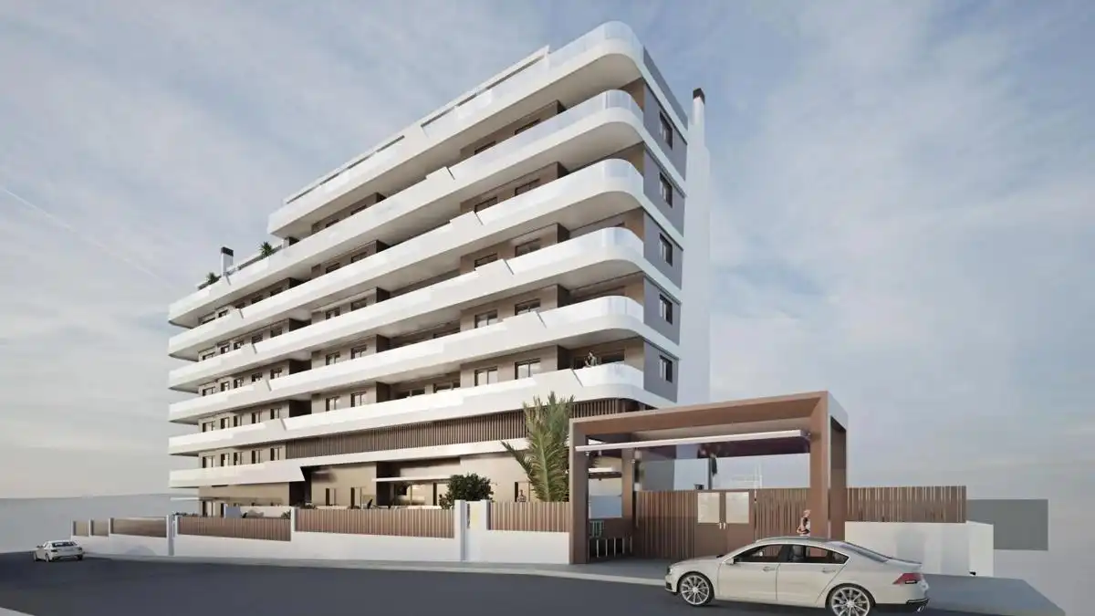 Vista exterior de Àtic en venda en Villajoyosa / La Vila Joiosa amb Aire condicionat, Jardí privat i Terrassa