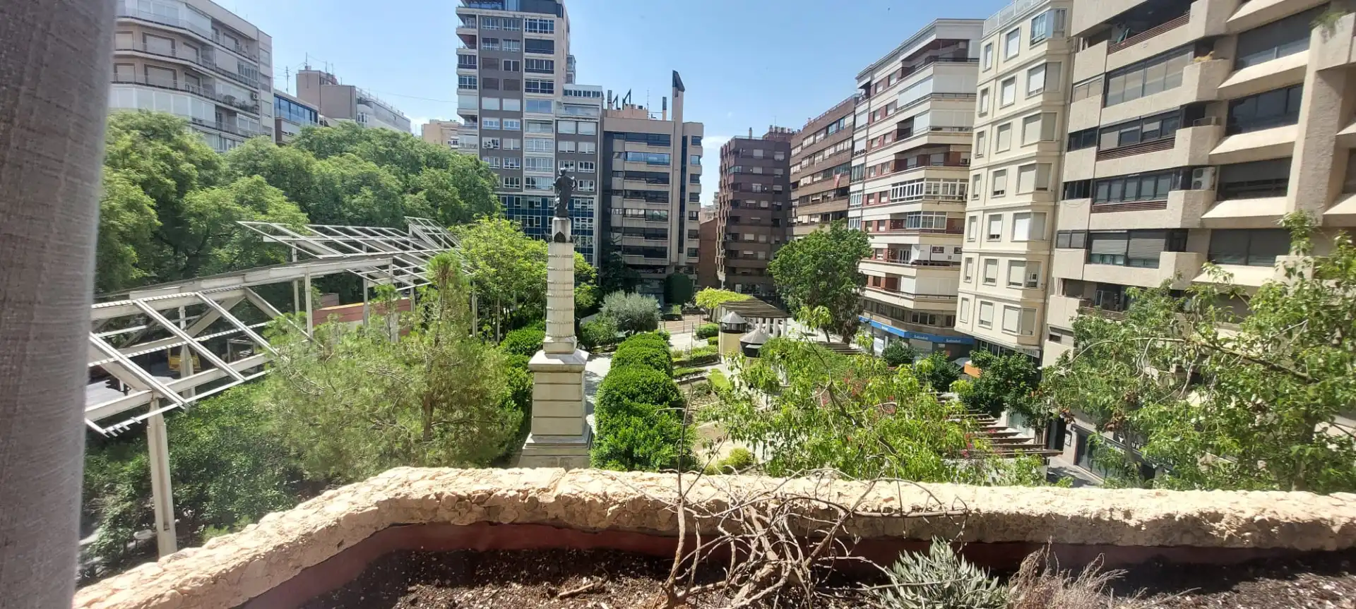 Jardí de Apartament de lloguer en Murcia amb Aire condicionat, Calefacció i Moblat