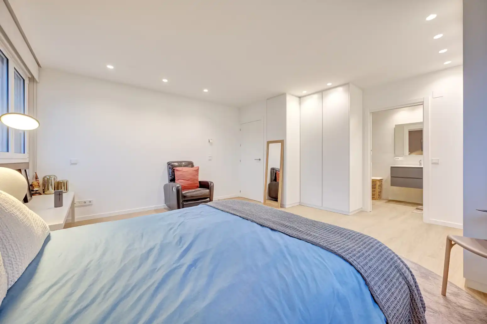 Schlafzimmer von Wohnung zum Verkauf in Burlada / Burlata mit Heizung, Terrasse und Abstellraum