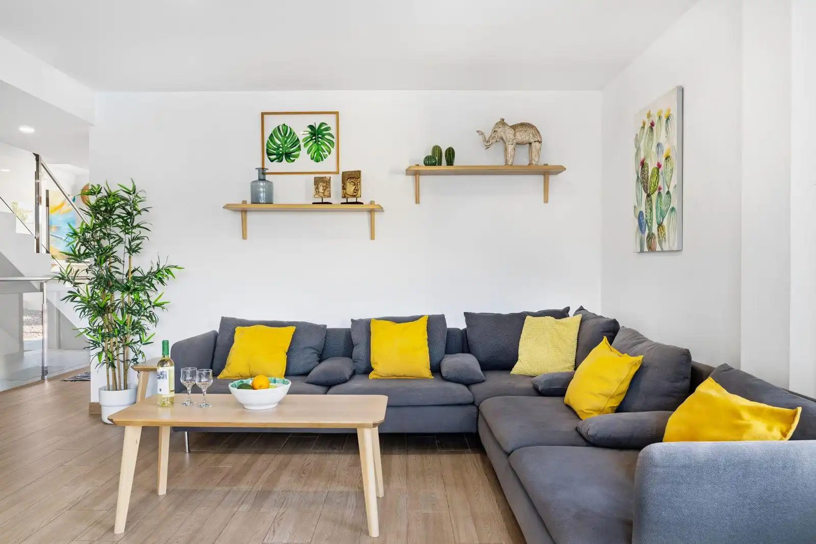 Sala d'estar de Casa o xalet de lloguer en San Miguel de Abona amb Aire condicionat, Jardí privat i Terrassa