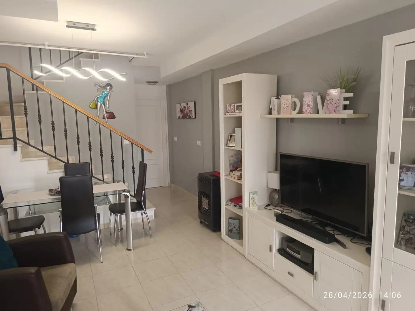 Sala de estar de Casa adosada en venta en Cartagena