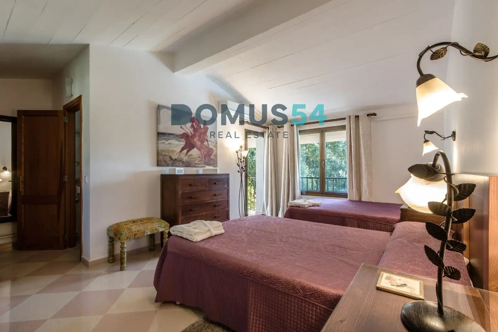 Habitación de Finca rústica en venta en Pollença con Aire acondicionado, Terraza y Piscina