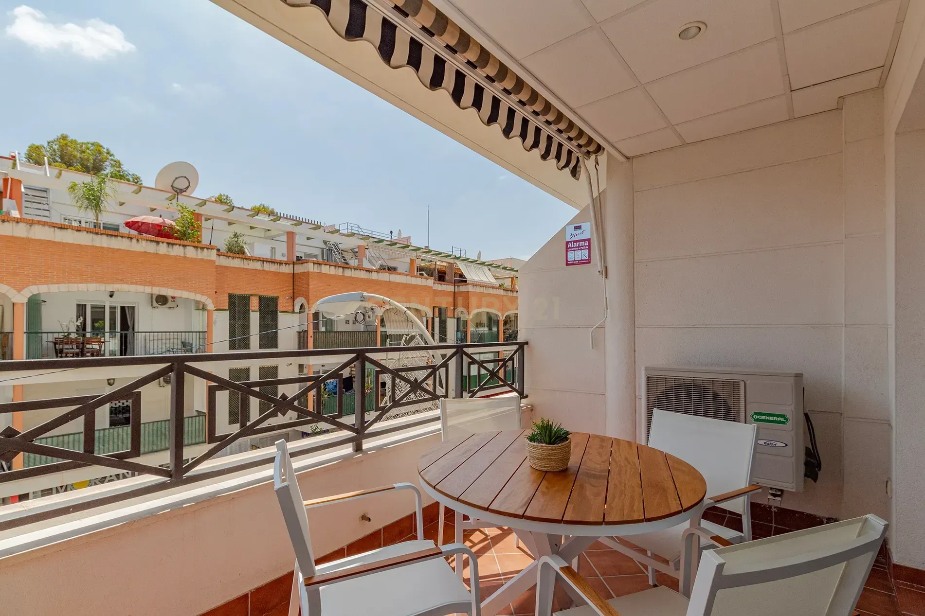 Terrace of Flat to rent in Calpe / Calp  with Air Conditioner and Terrace