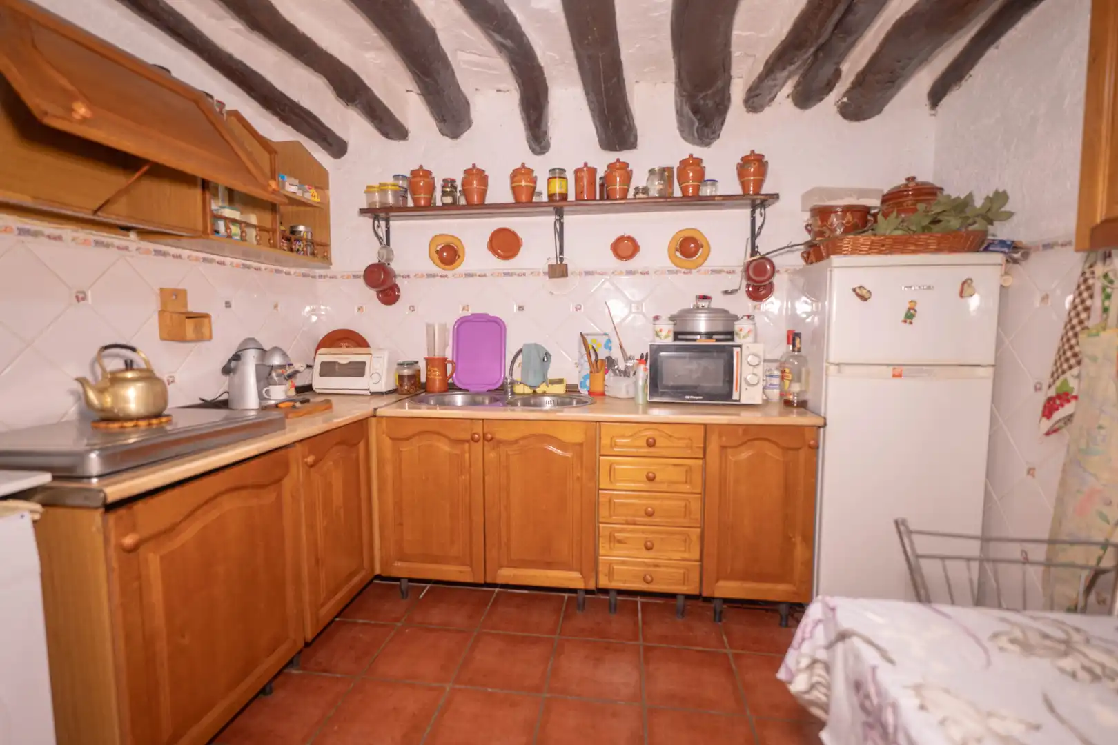 Cocina de Casa adosada en venta en Paterna del Río con Amueblado y Balcón