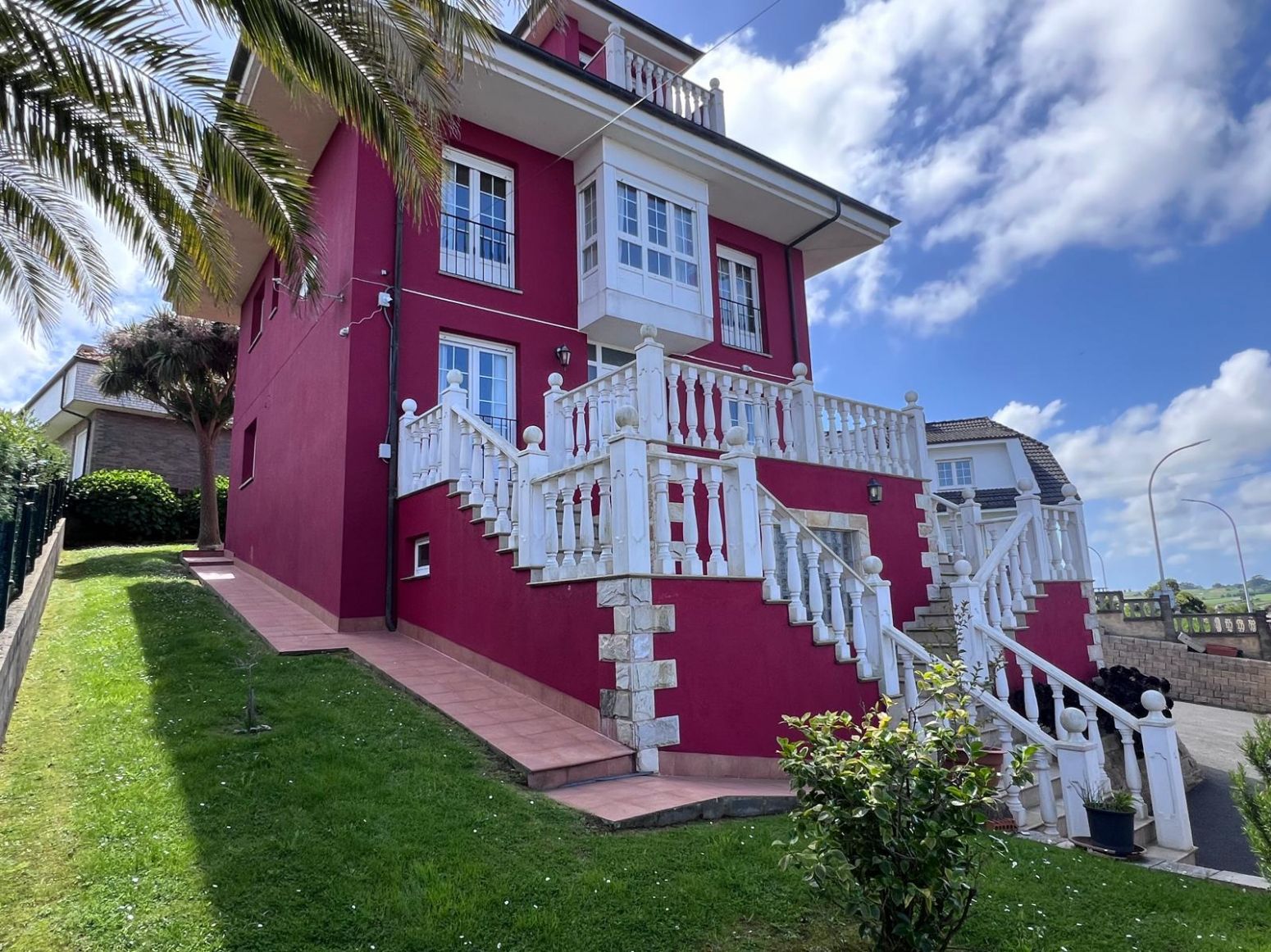 Exterior view of House or chalet for sale in Carreño  with Heating, Private garden and Terrace
