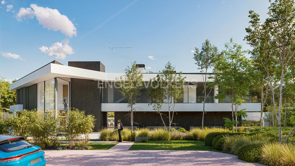 Vista exterior de Casa o xalet en venda en Pozuelo de Alarcón amb Aire condicionat, Calefacció i Jardí privat