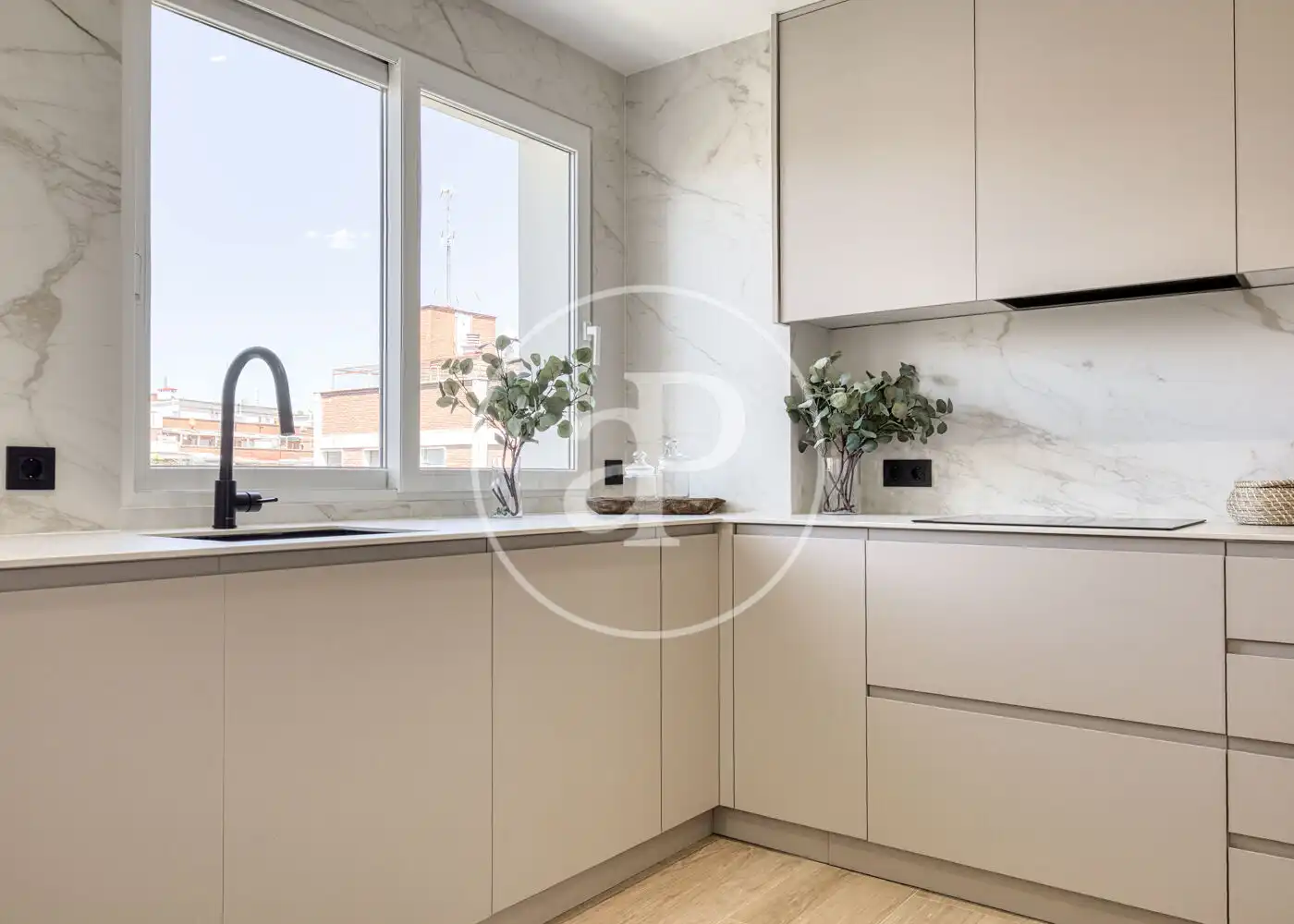 Kitchen of Flat for sale in Madrid  with Air Conditioner, Heating and Terrace