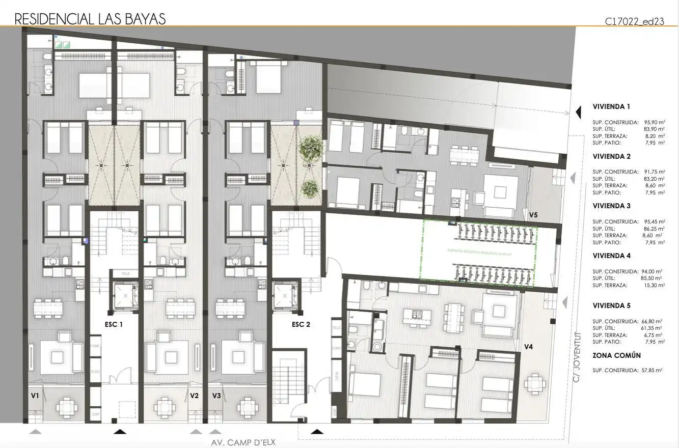 Planta baja en venta en Elche / Elx con Parquet, Terraza y Piscina