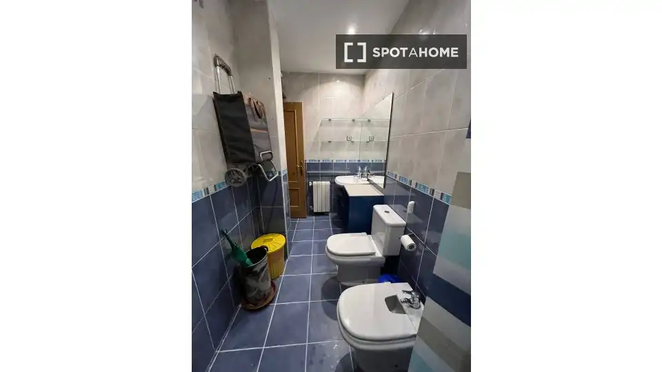 Bany de Apartament per a compartir en Madrid amb Aire condicionat, Calefacció i Terrassa