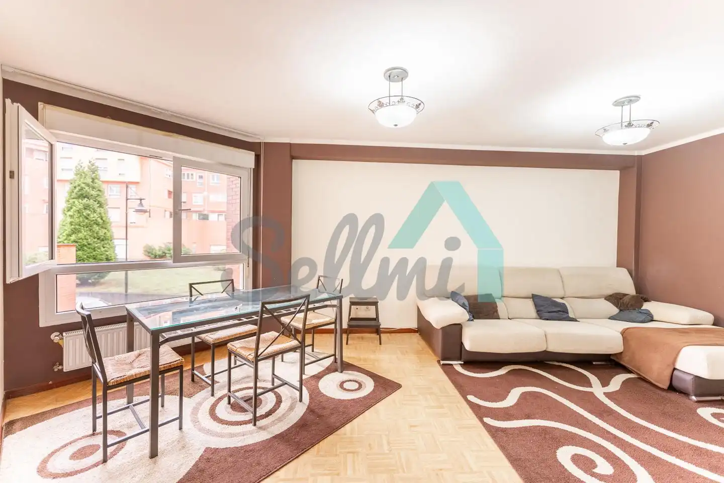Sala d'estar de Pis en venda en Castrillón amb Calefacció, Parquet i Terrassa