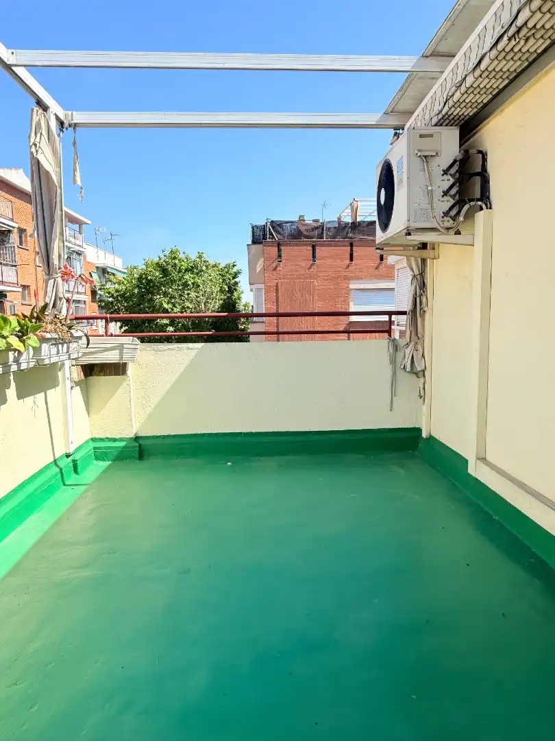 Terraza de Casa adosada en venta en San Sebastián de los Reyes con Aire acondicionado, Calefacción y Jardín privado