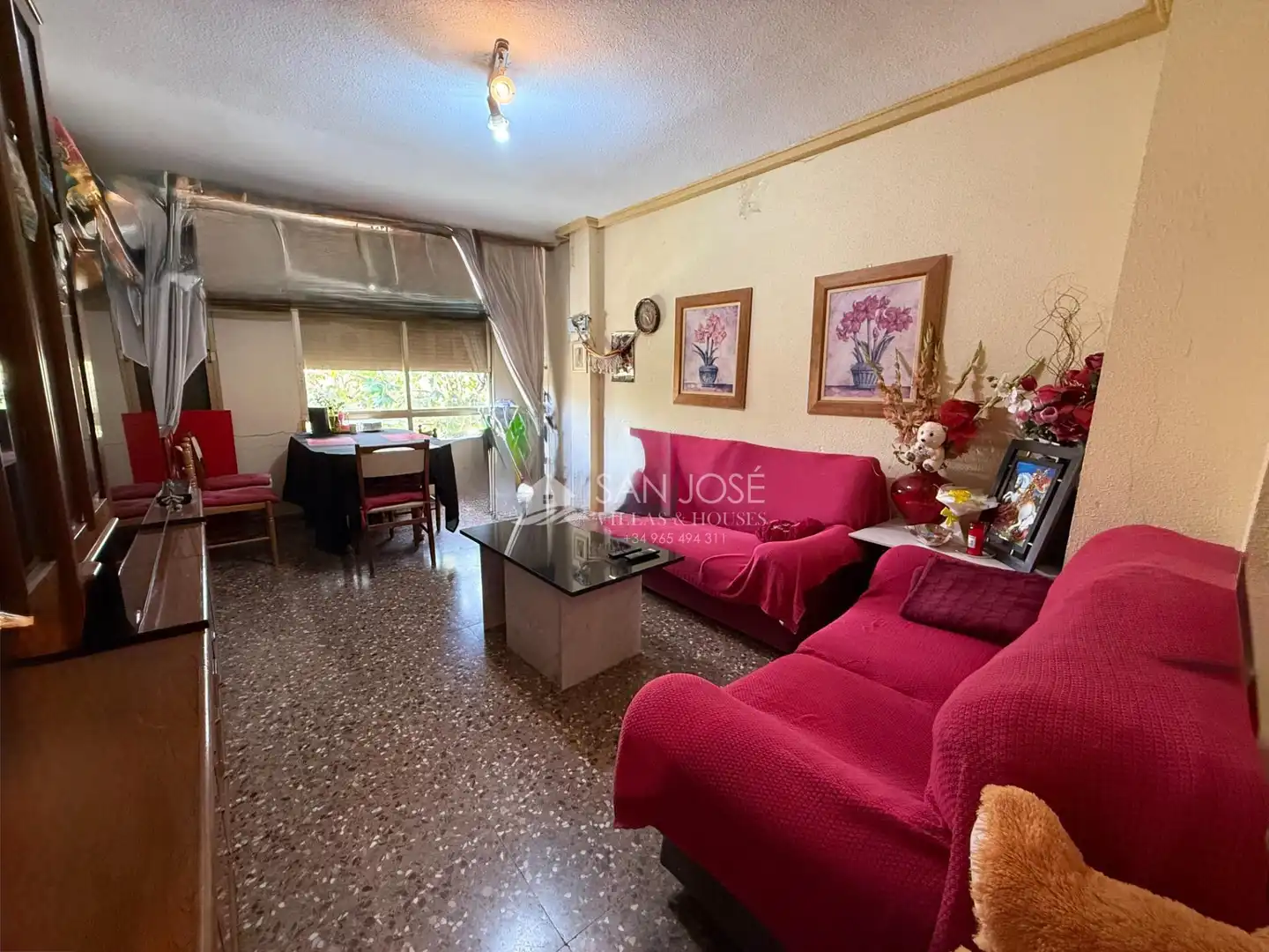 Wohnzimmer von Wohnung zum Verkauf in Monforte del Cid mit Klimaanlage, Heizung und Terrasse