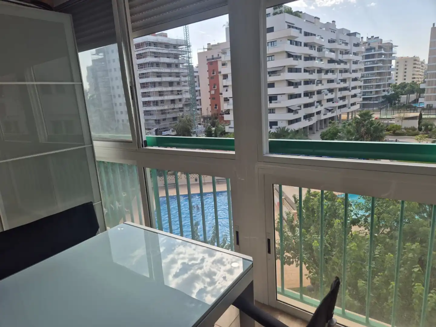 Balcony of Study for rent in Alicante / Alacant  with Heating, Terrace and Furnished
