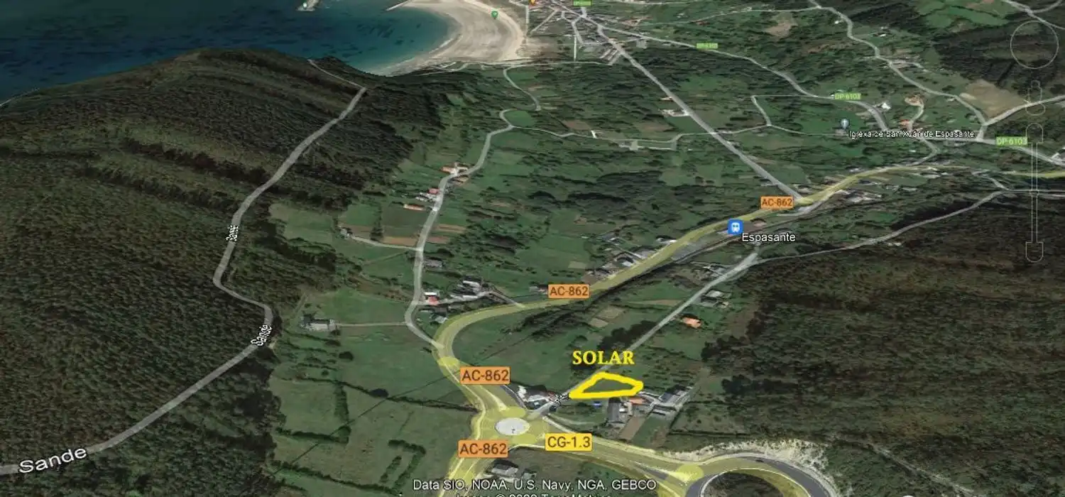 Terreno en venta en Ortigueira