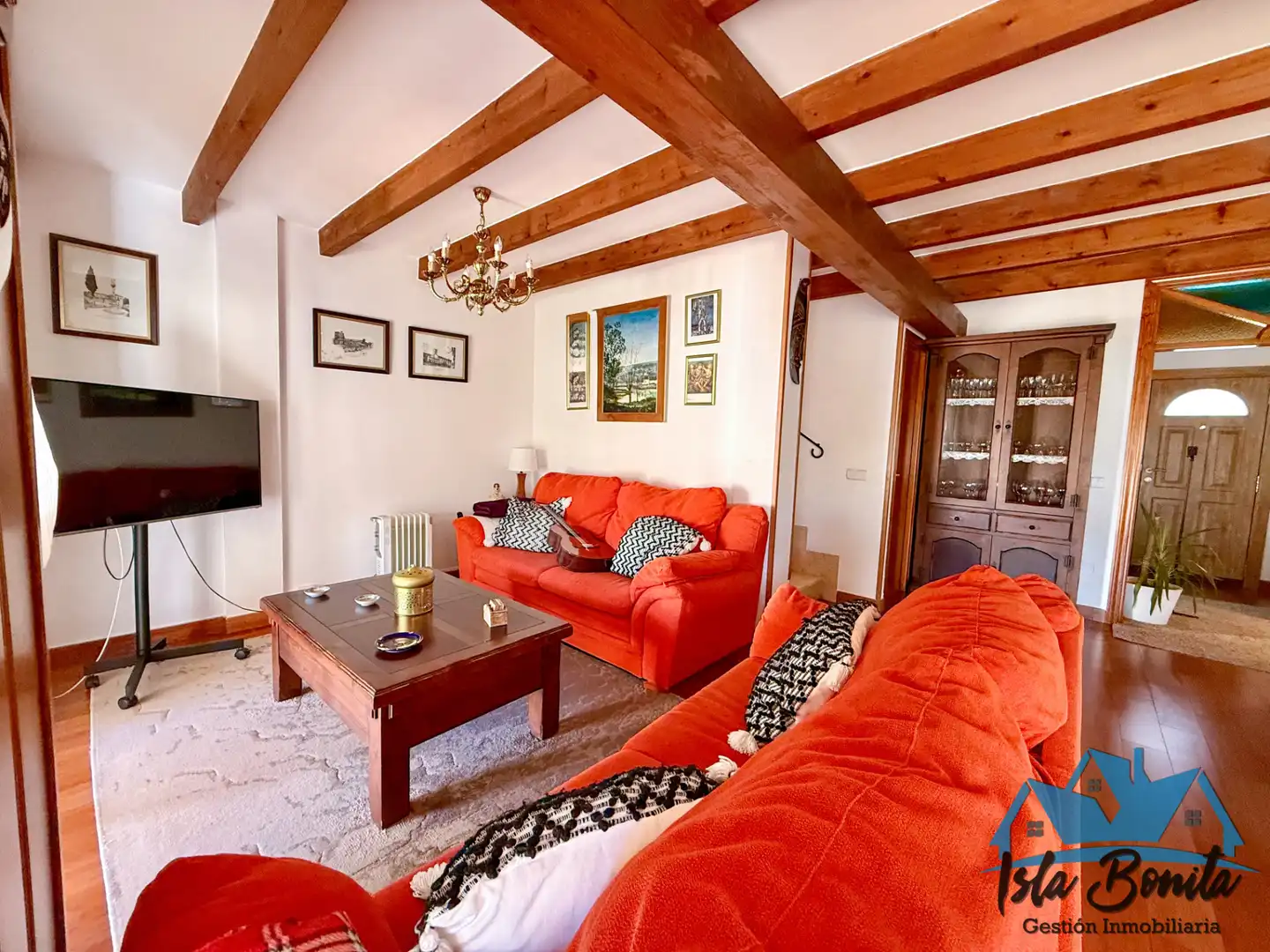 Sala d'estar de Casa adosada en venda en Llucmajor amb Aire condicionat, Calefacció i Jardí privat