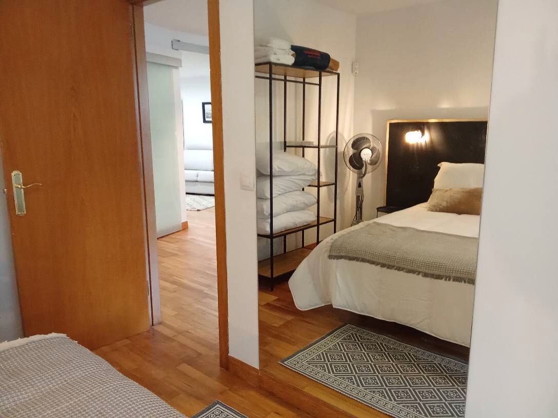 Bedroom of Flat for sale in Torrelavega   with Heating, Parquet flooring and Furnished