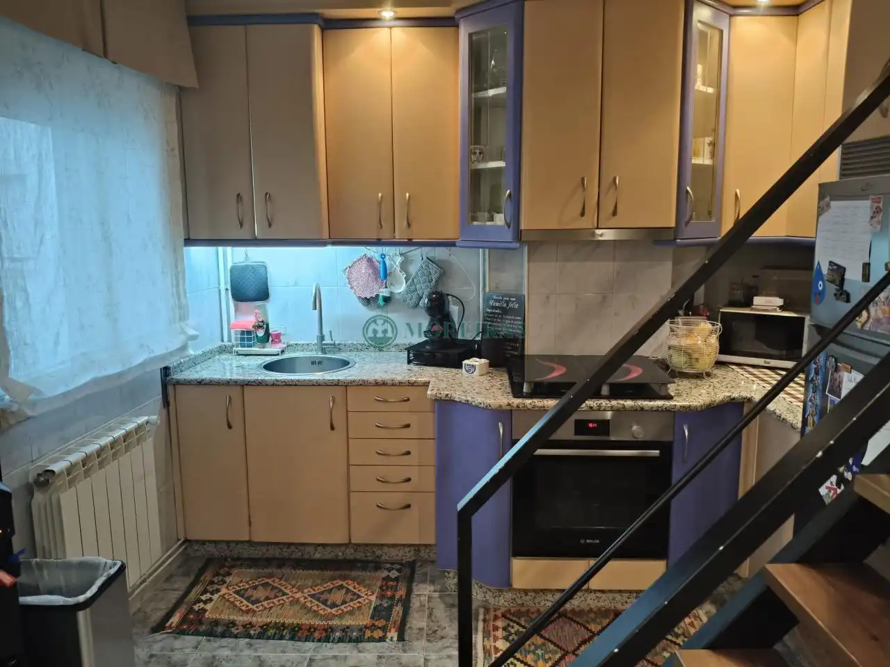 Kitchen of Duplexes for sale in Ourense Capital   with Air Conditioner, Heating and Furnished