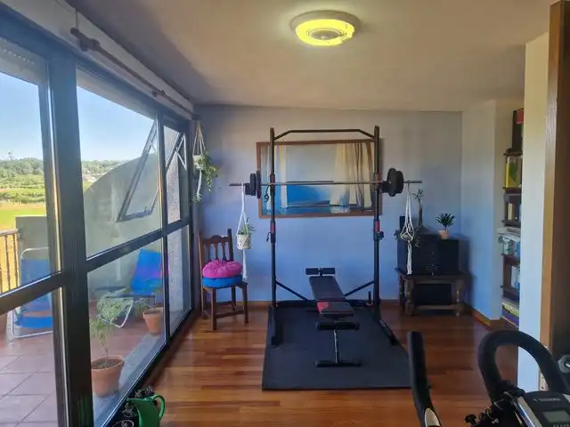 Sala de estar de Dúplex en venta en Teo con Calefacción, Parquet y Terraza