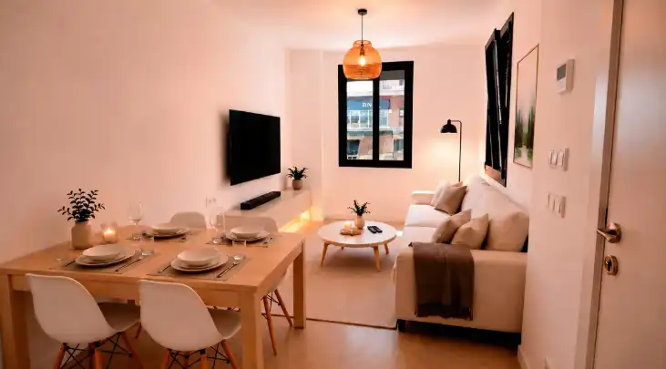 Living room of Flat for sale in Sarrià de Ter  with Air Conditioner, Heating and Furnished