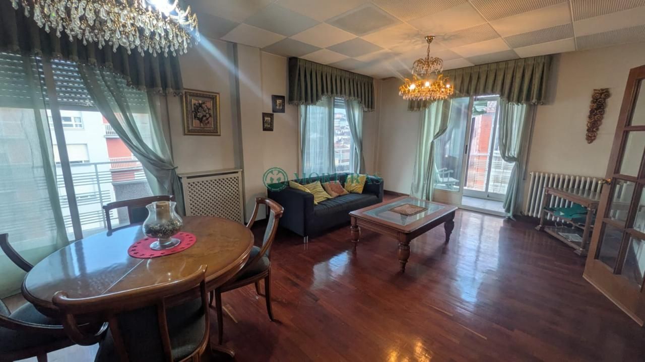 Living room of Flat for sale in Ourense Capital   with Heating, Terrace and Furnished