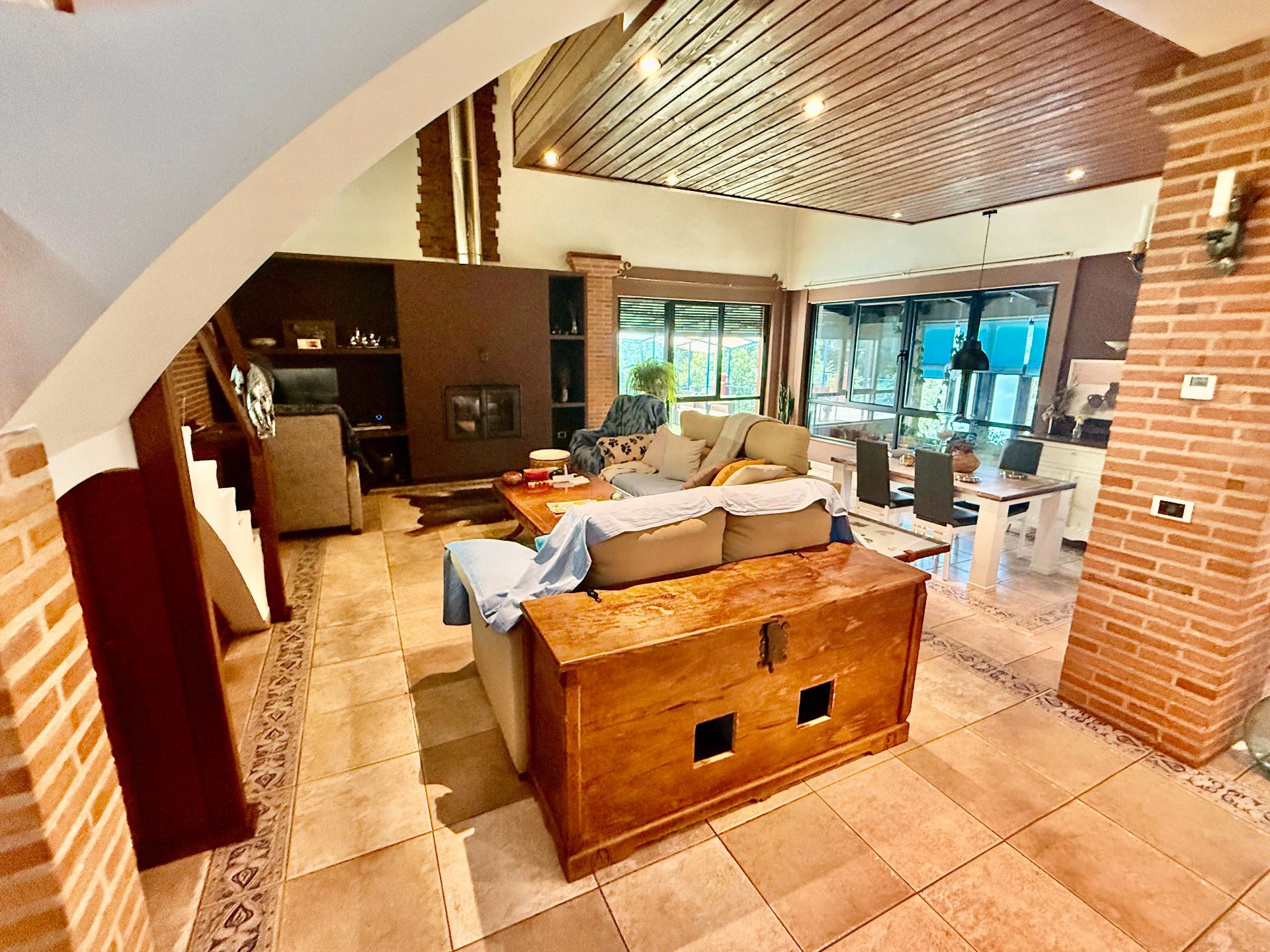 Living room of House or chalet for sale in Valdefresno  with Heating, Private garden and Terrace