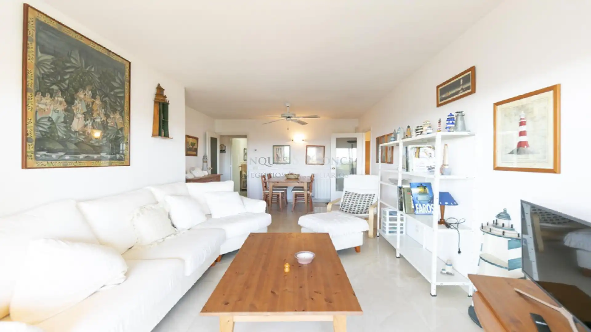 Wohnzimmer von Wohnungen zum Verkauf in Sant Feliu de Guíxols mit Heizung, Terrasse und Möbliert