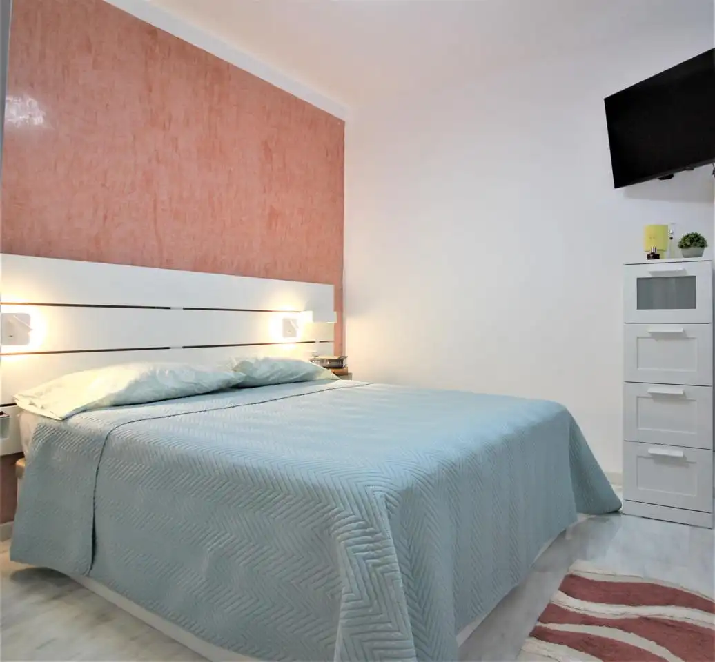 Bedroom of Flat for rent in Almería  with Air Conditioner, Furnished and Internet