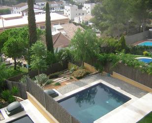 Swimming pool of Single-family semi-detached for sale in Cubelles  with Heating, Private garden and Swimming Pool