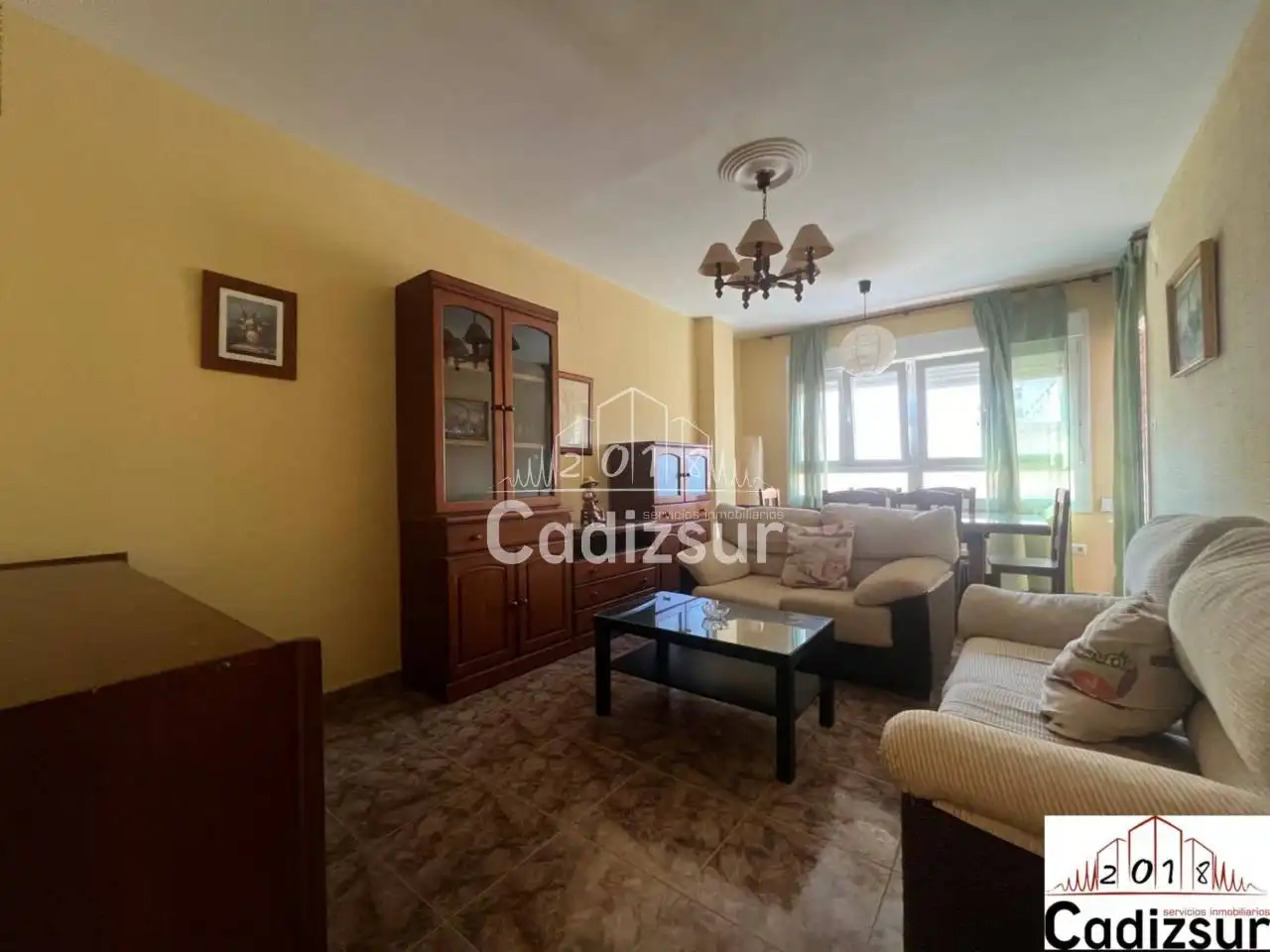 Sala de estar de Piso de alquiler en Cádiz con Terraza y Amueblado