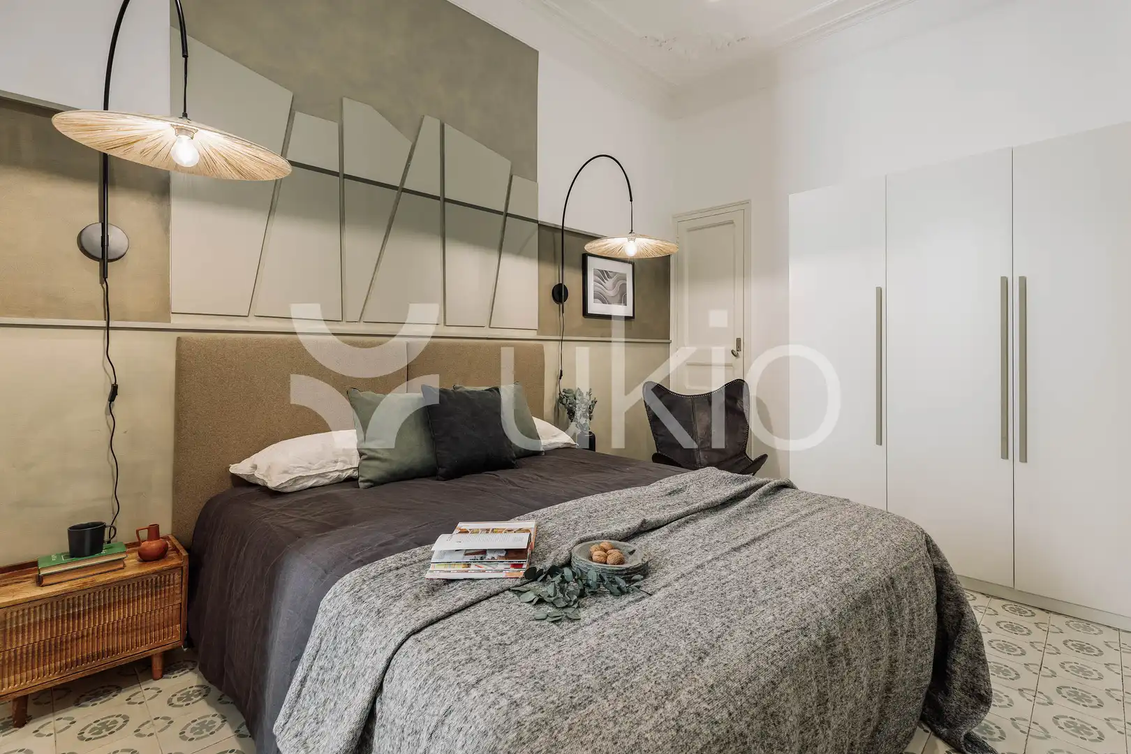 Habitación de Apartamento de alquiler en Barcelona con Aire acondicionado, Calefacción y Amueblado