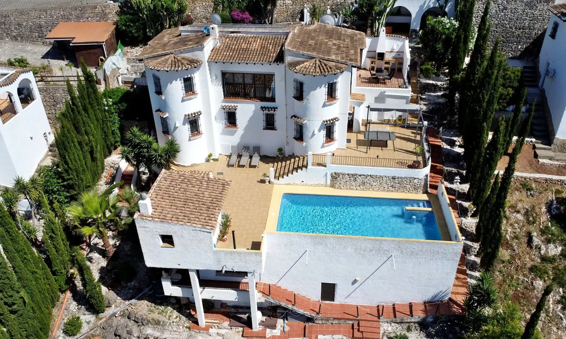 Vista exterior de Casa o chalet en venta en Dénia con Aire acondicionado, Calefacción y Jardín privado