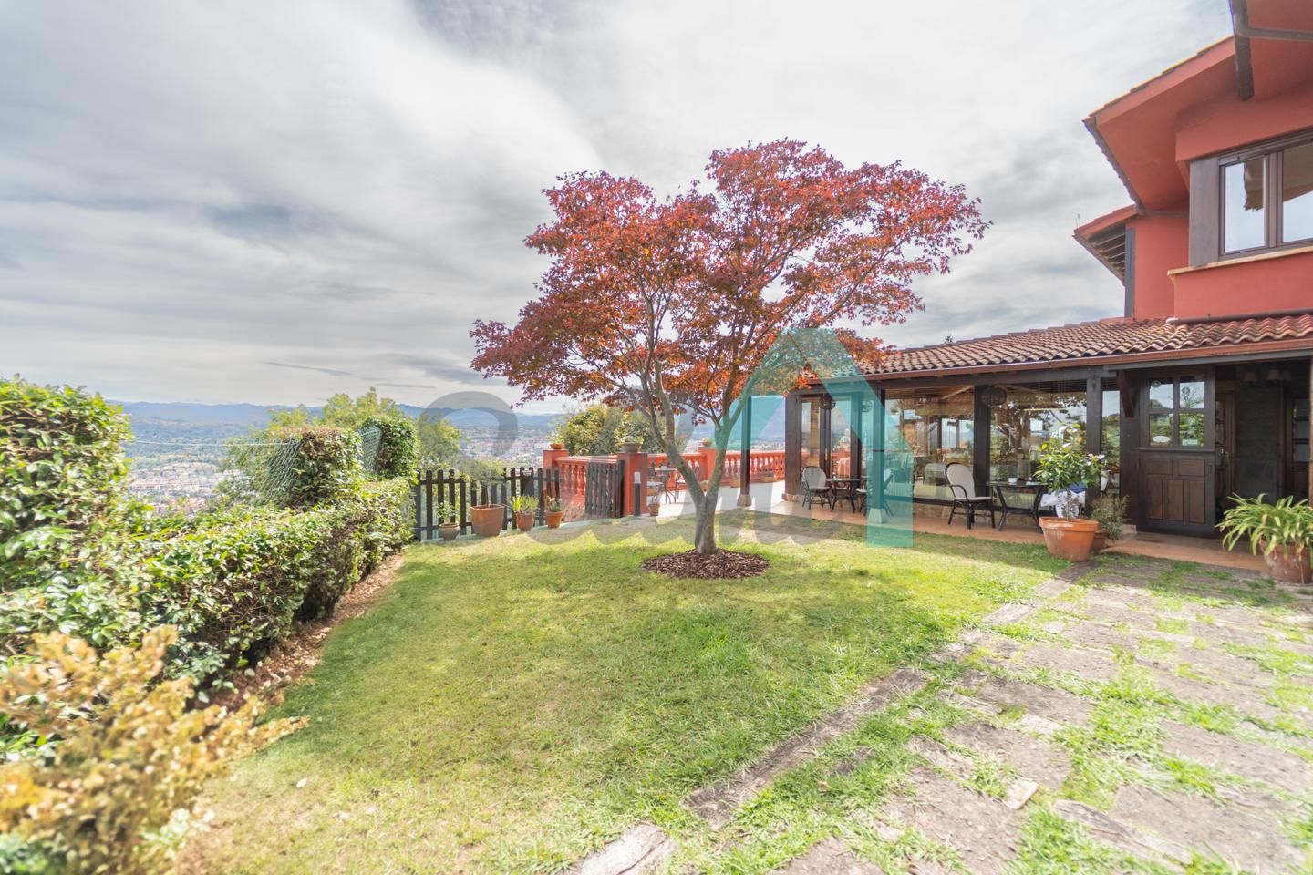 Garden of Single-family semi-detached for sale in Oviedo   with Heating, Private garden and Parquet flooring