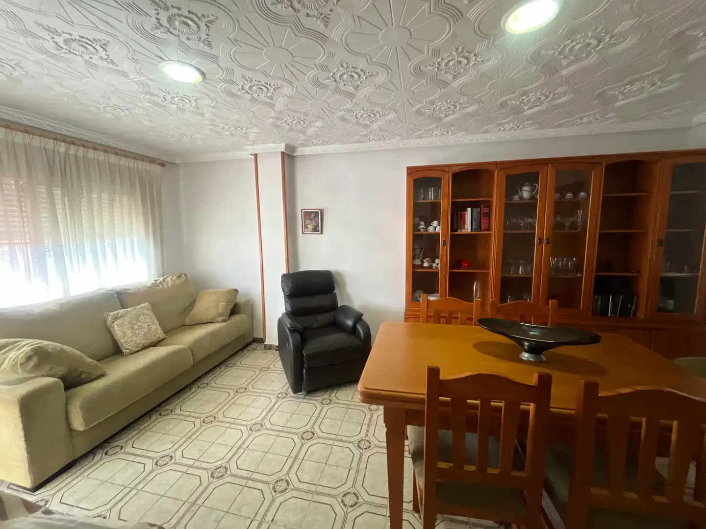Sala de estar de Piso en venta en Sagunto / Sagunt con Amueblado, Horno y Lavadora