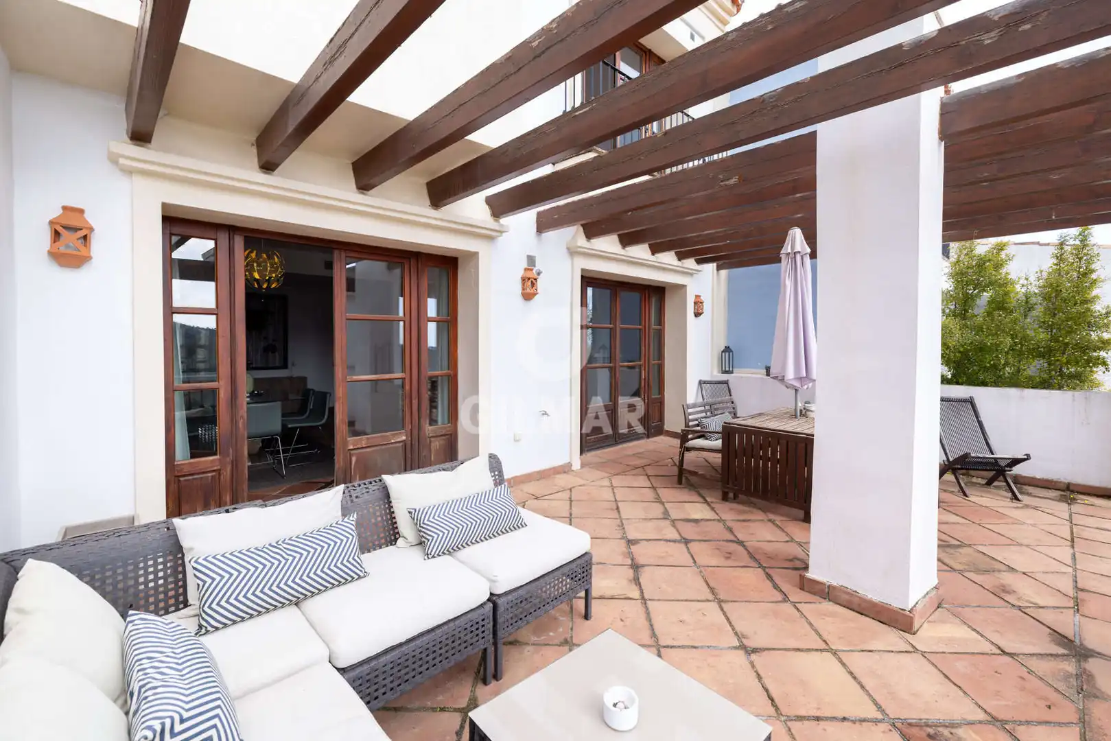 Terraza de Casa adosada en venta en Benahavís con Calefacción y Piscina