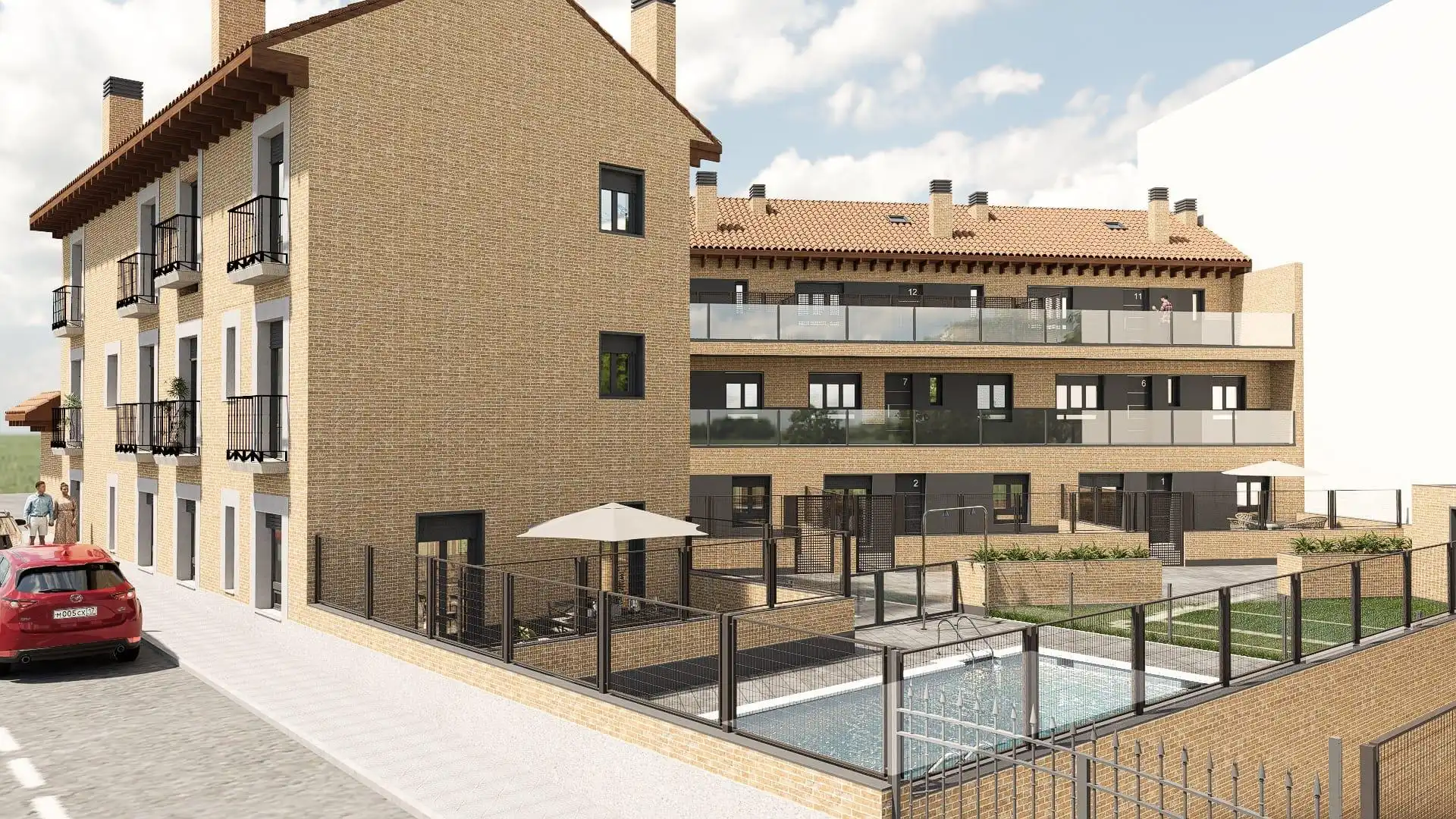 Exterior view of Flat for sale in Navalcarnero  with Heating, Private garden and Terrace