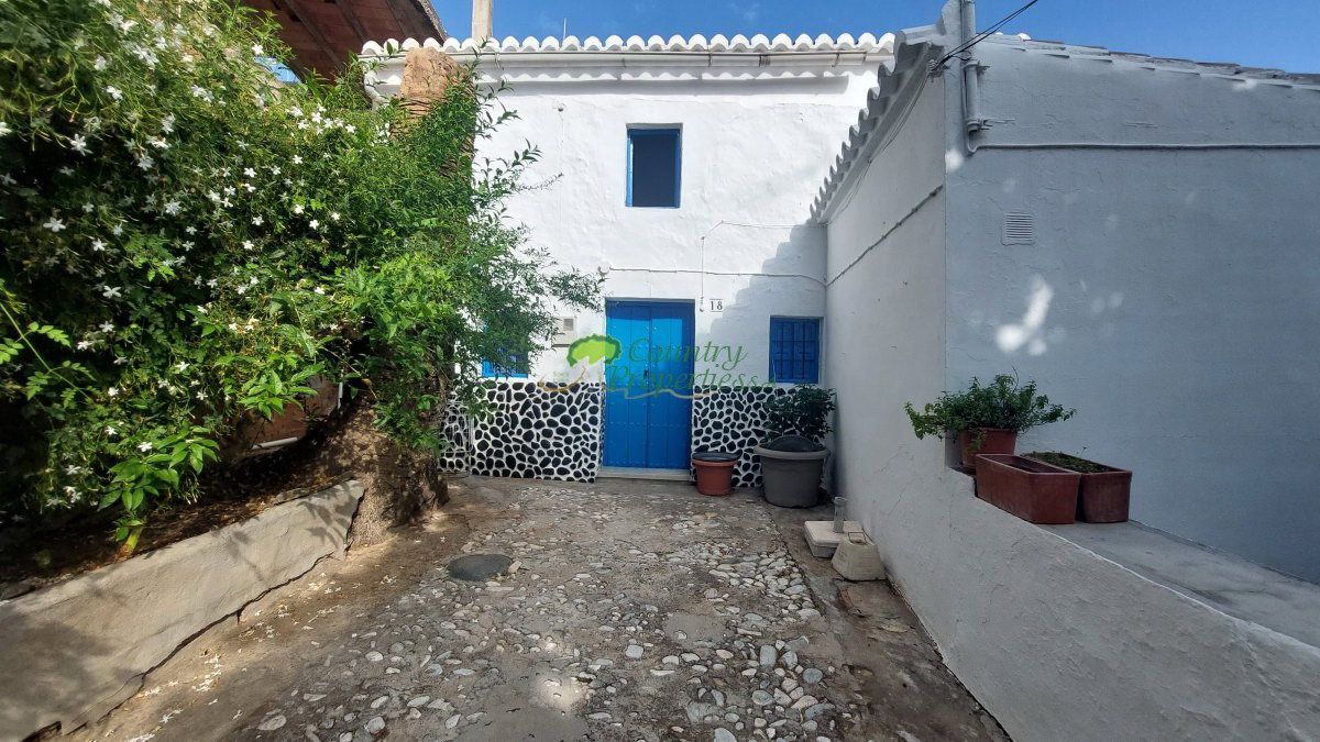 Vista exterior de Casa o xalet en venda en Sayalonga amb Jardí privat, Terrassa i Traster