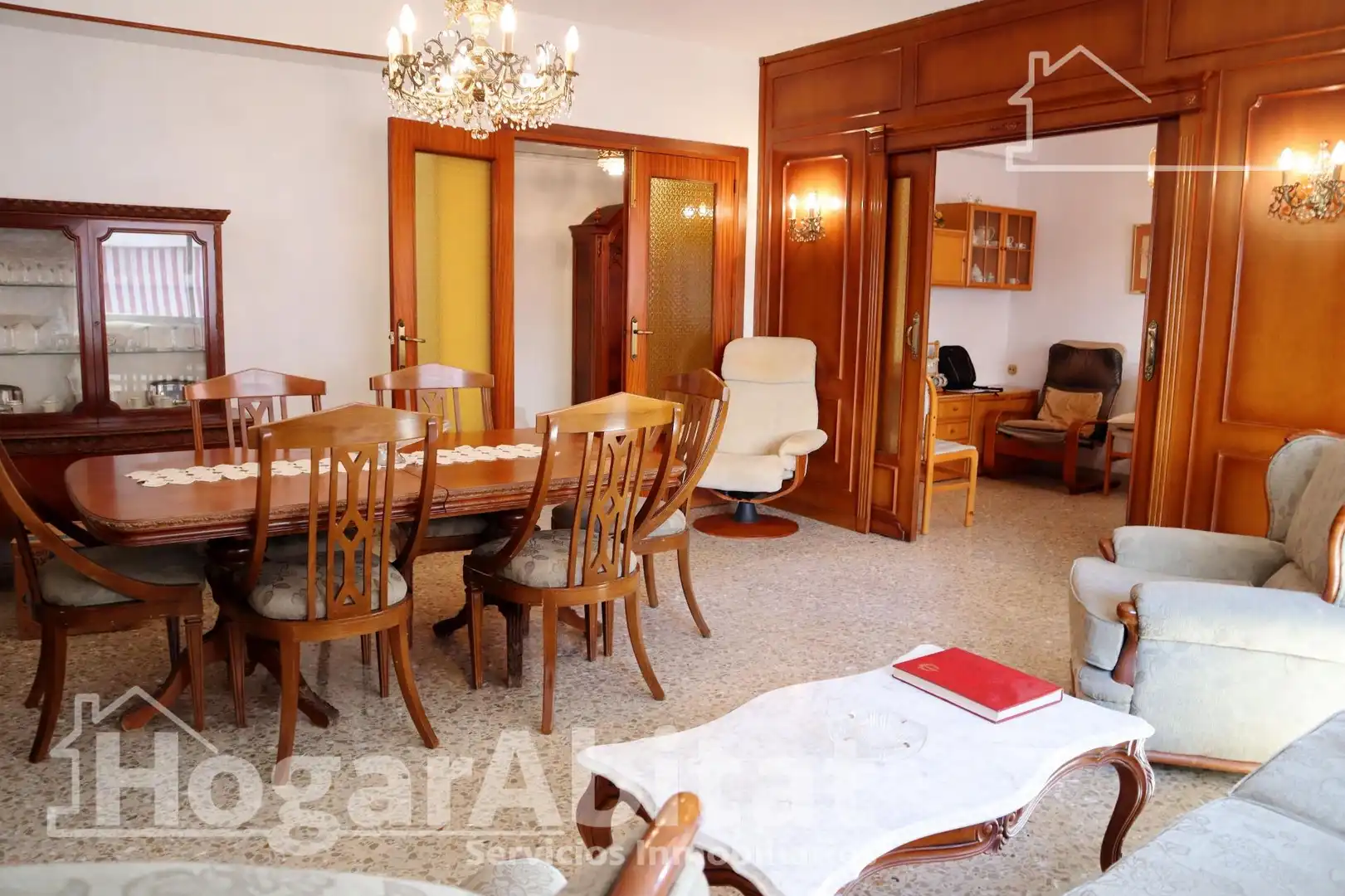 Sala de estar de Piso en venta en Oliva con Terraza y Balcón
