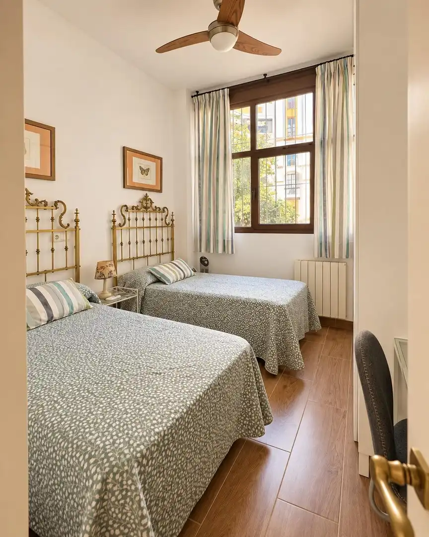 Bedroom of Apartments for rent in Fuengirola  with Air Conditioner, Private garden and Furnished