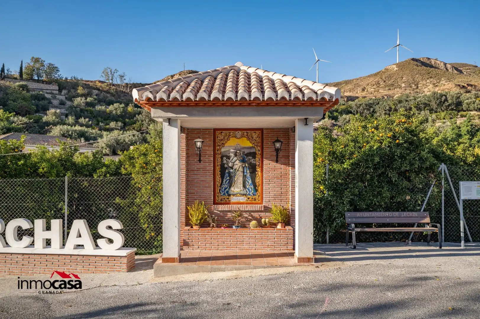 Vista exterior de Casa adosada en venta en Lecrín