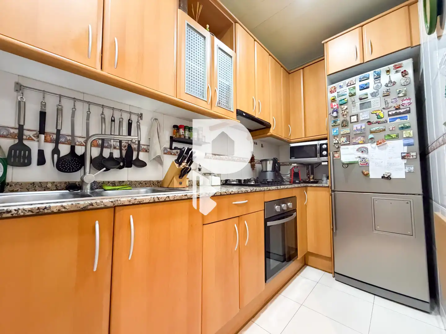 Kitchen of Flat for sale in Barcelona  with Air Conditioner, Heating and Parquet flooring