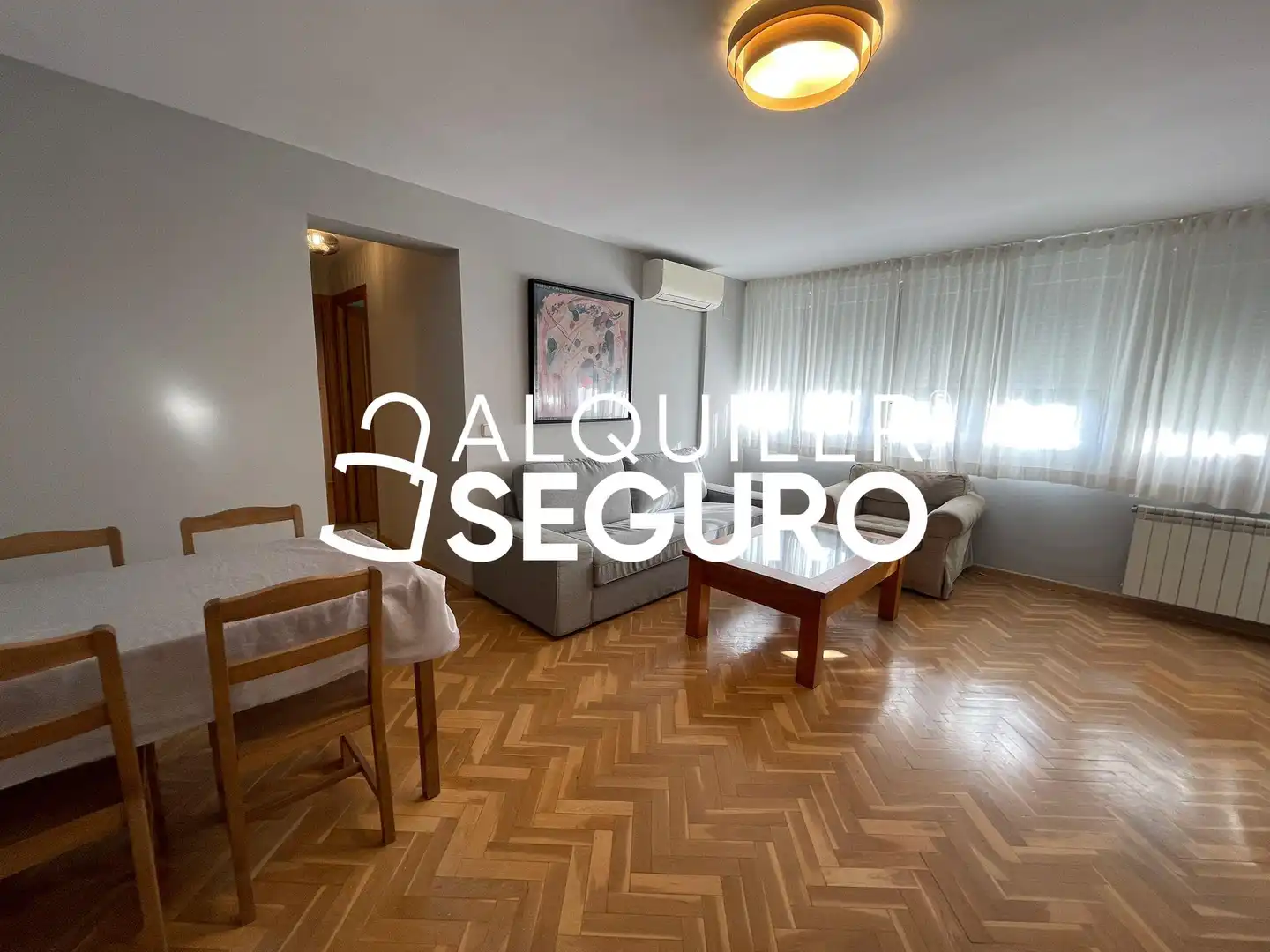 Sala d'estar de Pis de lloguer en Madrid amb Aire condicionat, Calefacció i Terrassa