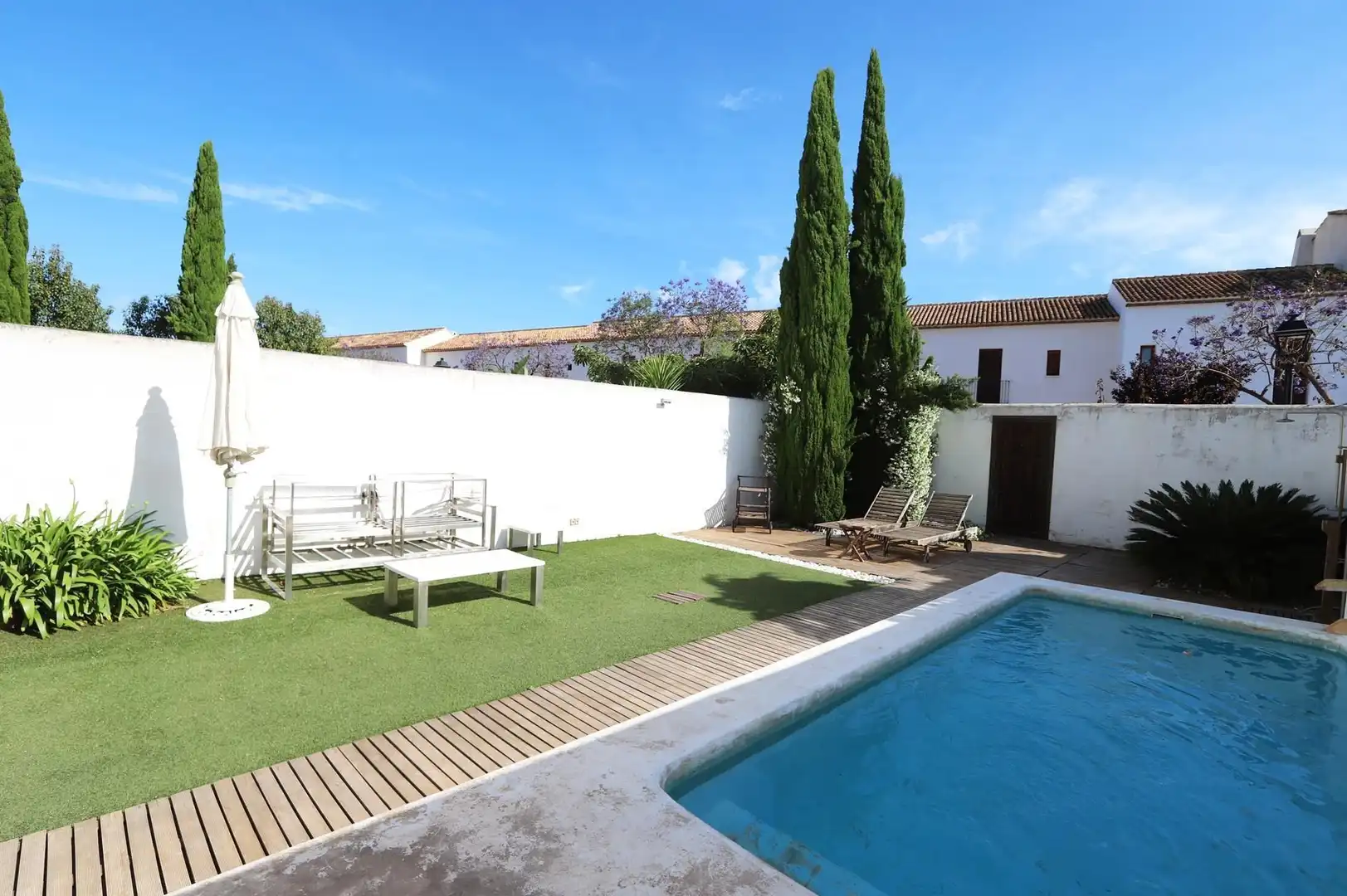 Piscina de Casa adosada en venta en Dénia con Jardín privado y Piscina